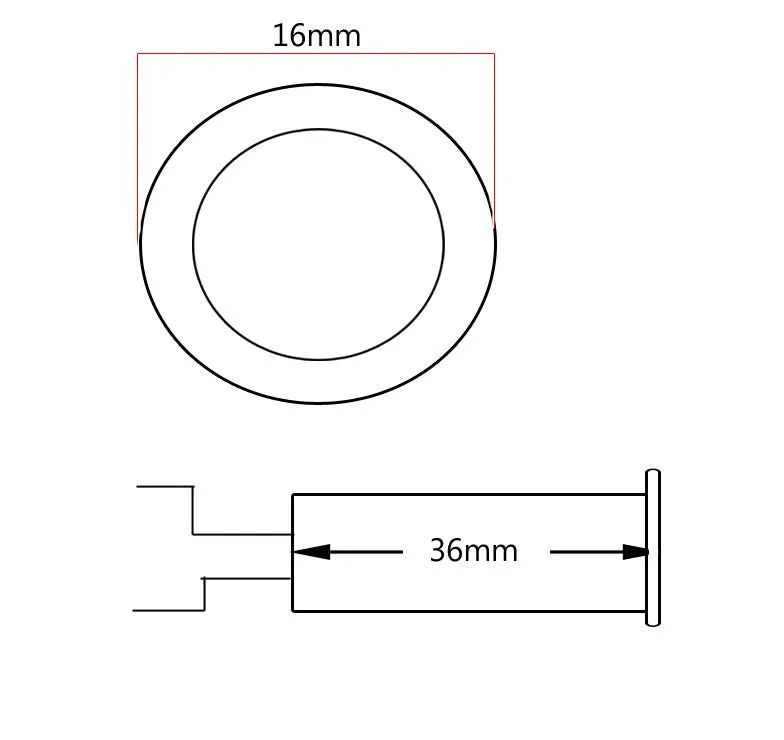 1/4" Mono/Stereo Input Jack Socket Long Barrel for Electro Acoustic Guitars