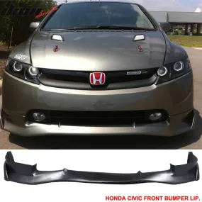 2006-2008 Honda Civic 4Dr Sedan Front Bumper Lip Mugen SI Style PU