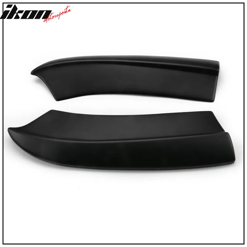 2015-2023 Dodge Charger Matte Black Rear Bumper Lip Aprons Pair PP