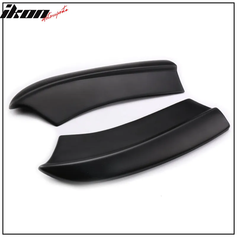 2015-2023 Dodge Charger Matte Black Rear Bumper Lip Aprons Pair PP