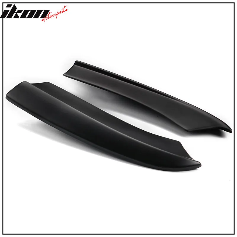 2015-2023 Dodge Charger Matte Black Rear Bumper Lip Aprons Pair PP