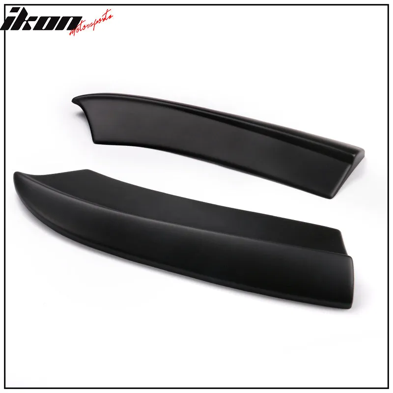 2015-2023 Dodge Charger Matte Black Rear Bumper Lip Aprons Pair PP