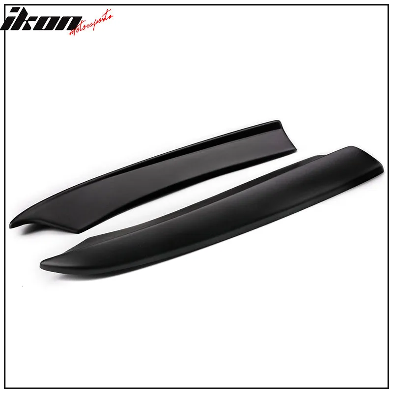 2015-2023 Dodge Charger Matte Black Rear Bumper Lip Aprons Pair PP