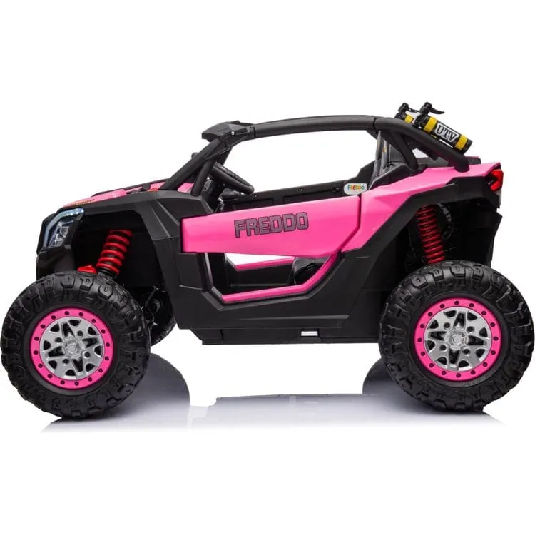 24V Freddo Toys Storm UTV 2 Seater Ride On - Pink