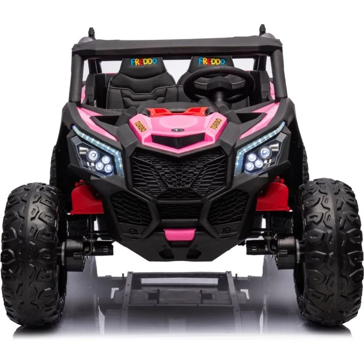 24V Freddo Toys Storm UTV 2 Seater Ride On - Pink