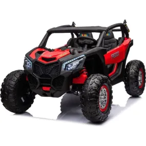 24V Freddo Toys Storm UTV 2 Seater Ride On - Red