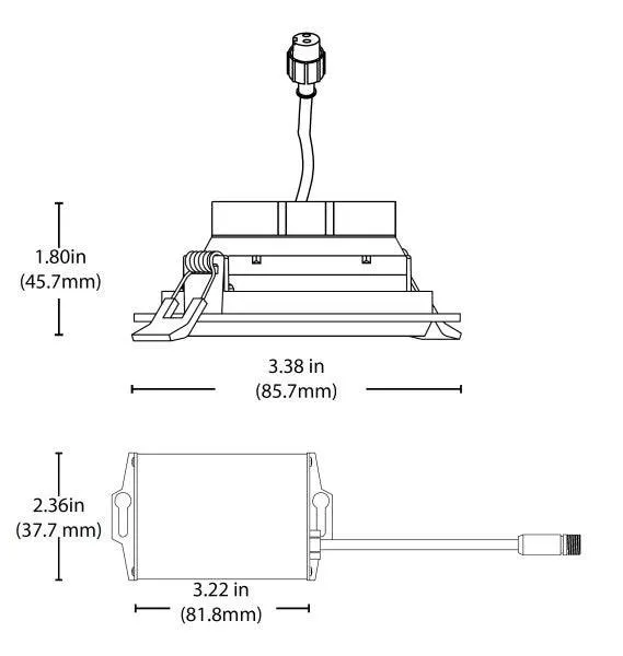 3-inch LED Gimbal Recessed Downlight in Oil-Rubbed Bronze, 2700K