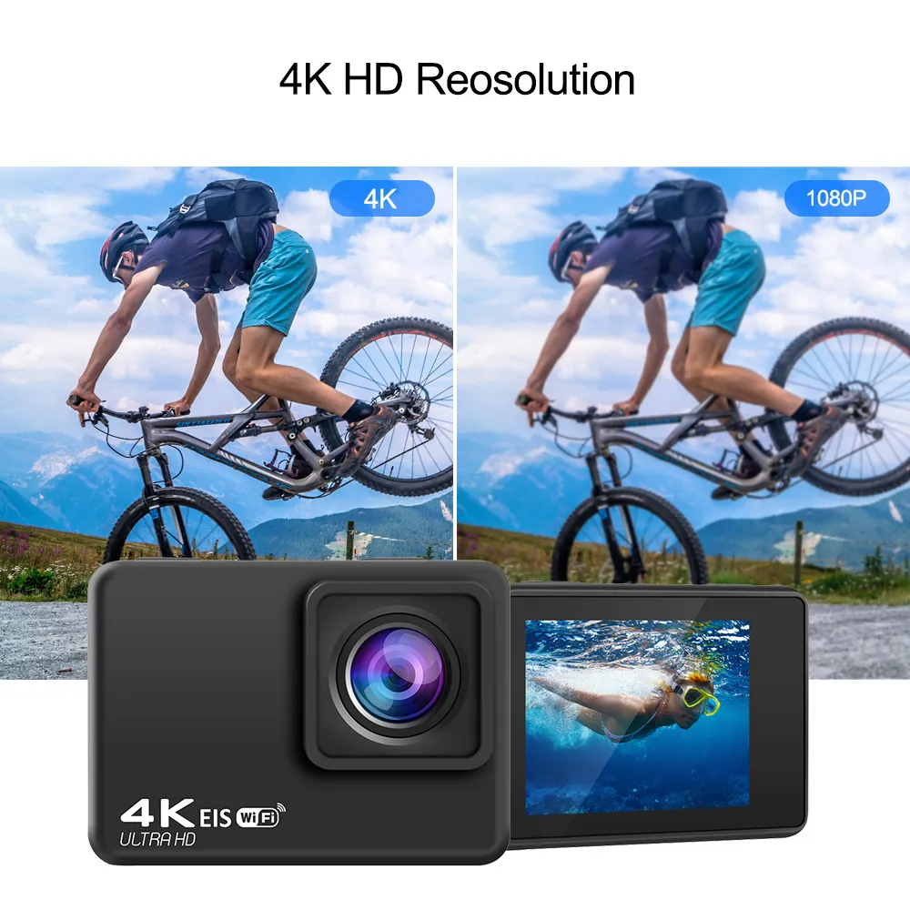 4K 60FPS HD Waterproof Wireless Sport Action Camera