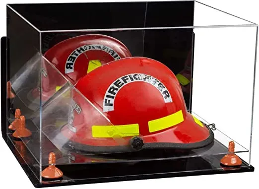 Acrylic Fireman's Helmet Display Case – Mirror Wall Mounts (A014/V60)