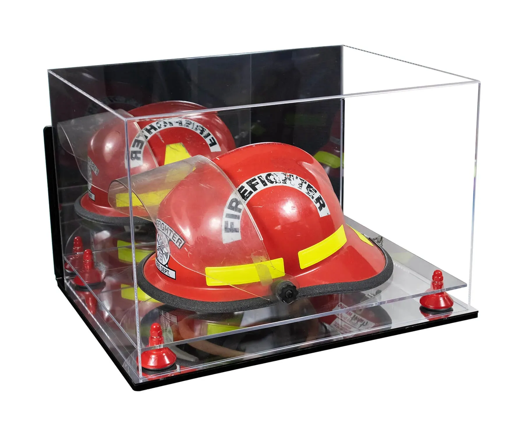 Acrylic Fireman's Helmet Display Case – Mirror Wall Mounts (A014/V60)