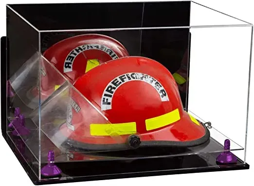 Acrylic Fireman's Helmet Display Case – Mirror Wall Mounts (A014/V60)