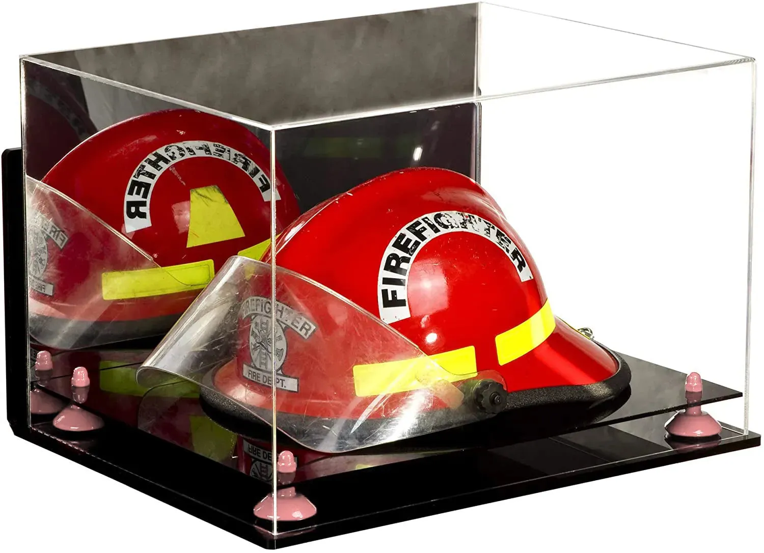 Acrylic Fireman's Helmet Display Case – Mirror Wall Mounts (A014/V60)