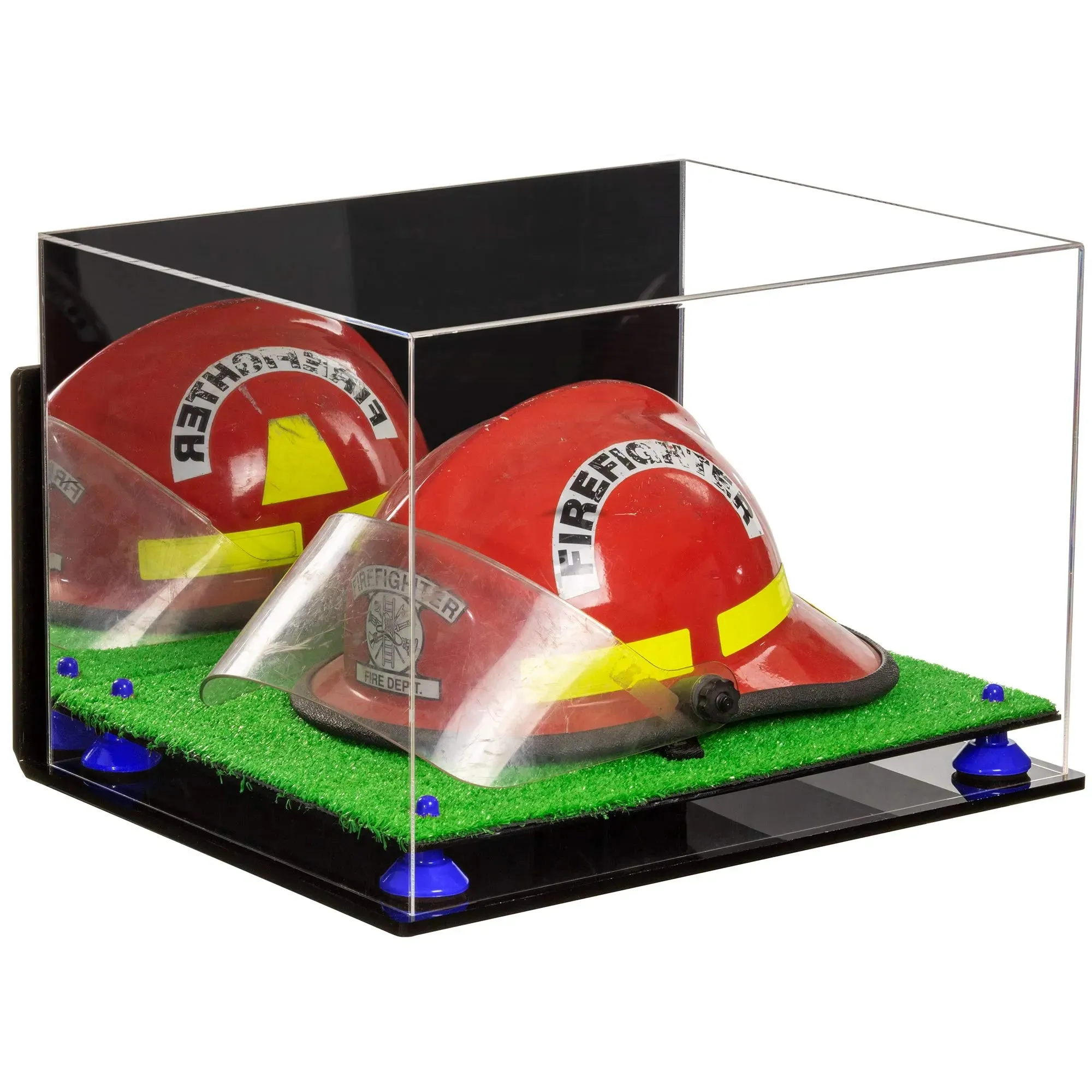 Acrylic Fireman's Helmet Display Case – Mirror Wall Mounts (A014/V60)