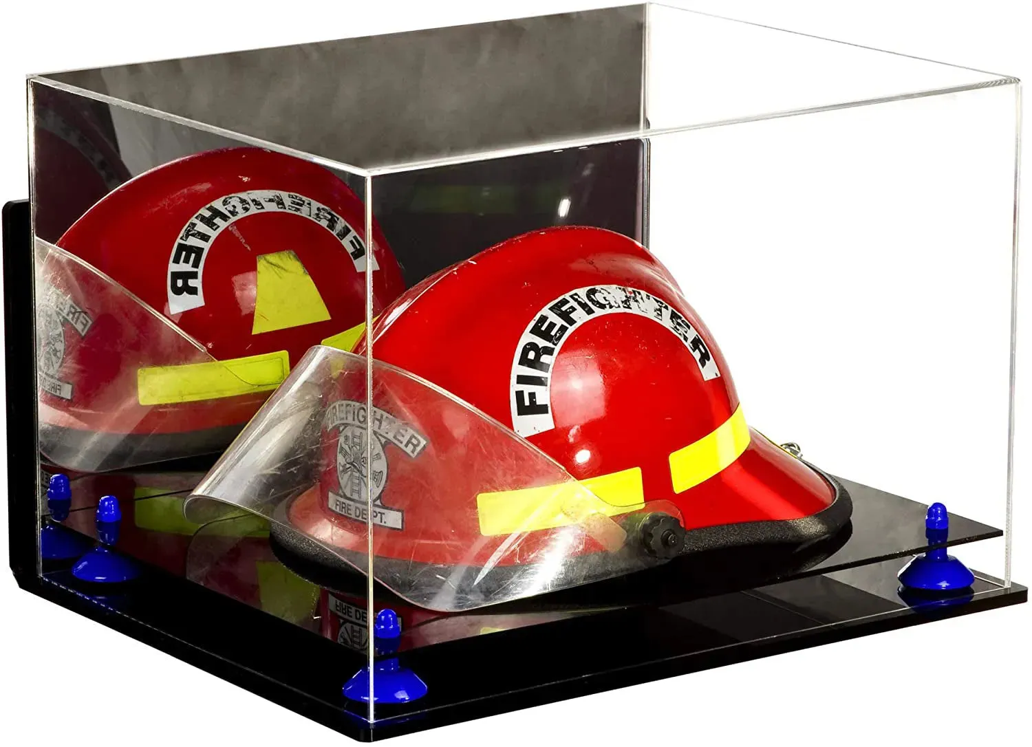 Acrylic Fireman's Helmet Display Case – Mirror Wall Mounts (A014/V60)