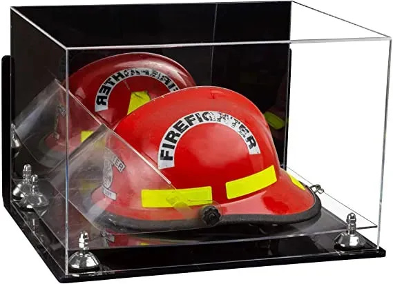 Acrylic Fireman's Helmet Display Case – Mirror Wall Mounts (A014/V60)