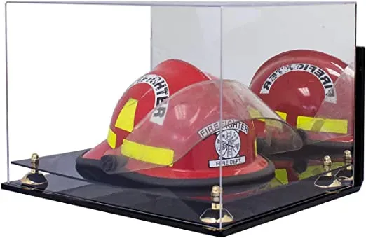 Acrylic Fireman's Helmet Display Case – Mirror Wall Mounts (A014/V60)