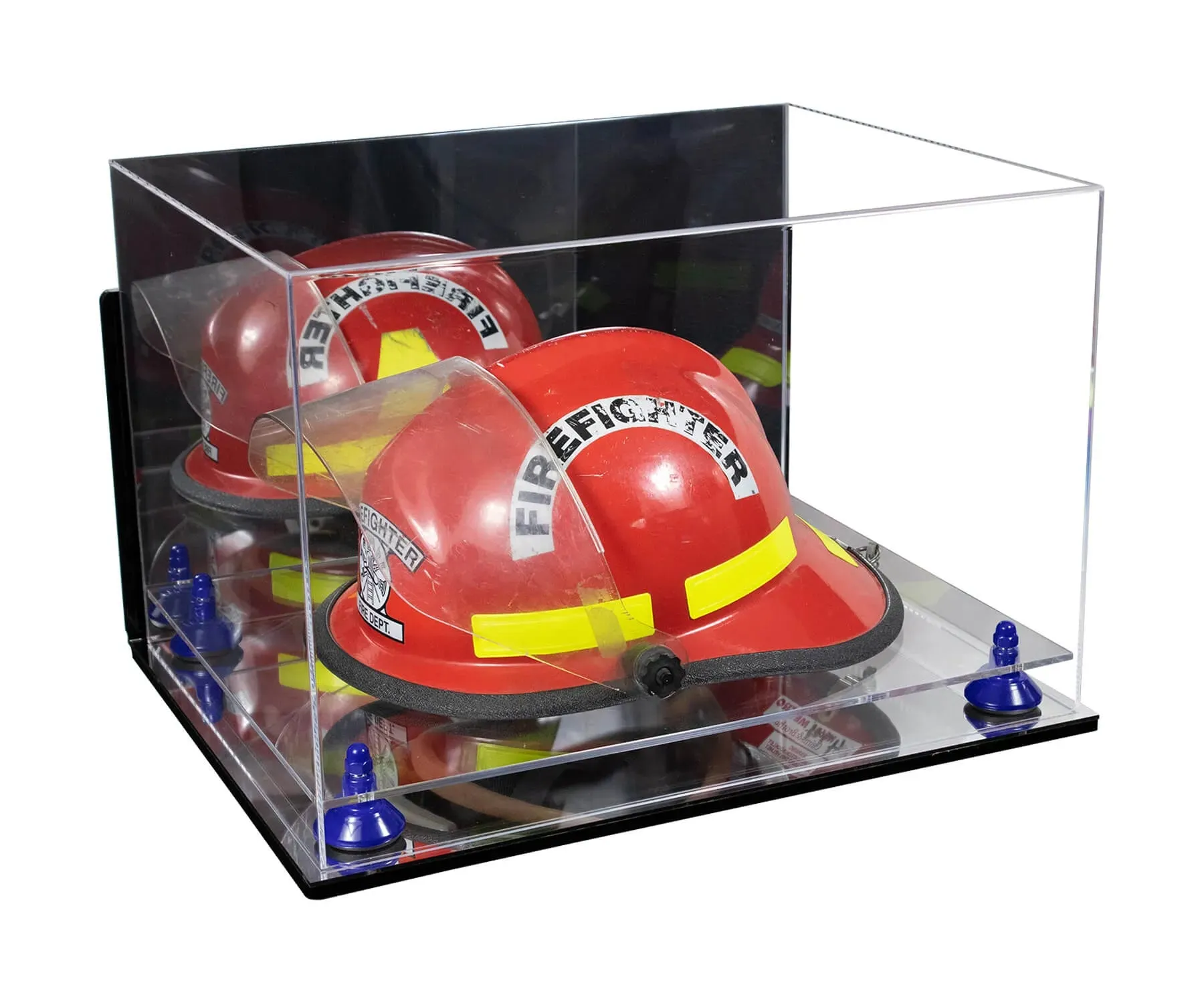 Acrylic Fireman's Helmet Display Case – Mirror Wall Mounts (A014/V60)