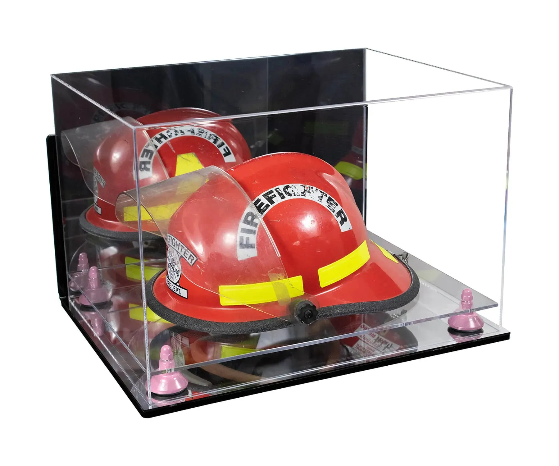 Acrylic Fireman's Helmet Display Case – Mirror Wall Mounts (A014/V60)