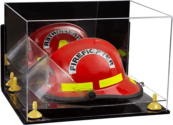 Acrylic Fireman's Helmet Display Case – Mirror Wall Mounts (A014/V60)