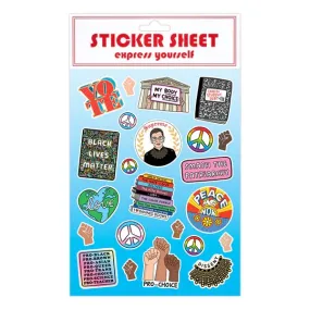 Activism Sticker Sheet Ruth Bader Ginsburg