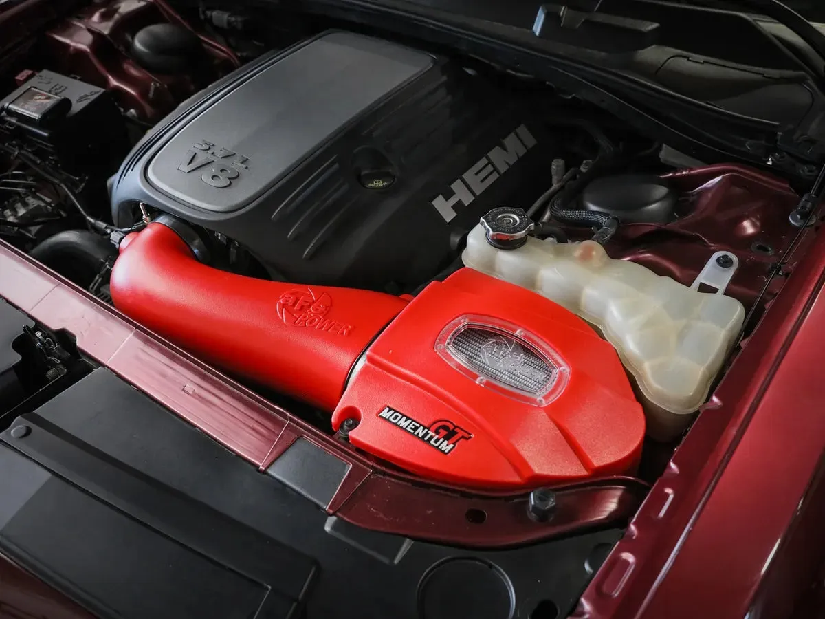 AFE Momentum GT Cold Air Intake System (RED w/Pro DRY S): 300 / Challenger / Charger 5.7L Hemi 2011 - 2024