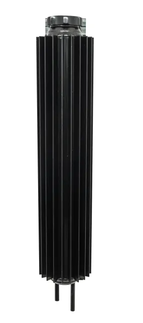 ALUMINUM UNIVERSAL 13' FINNED  RADIATOR OVERFLOW TANK - BLACK