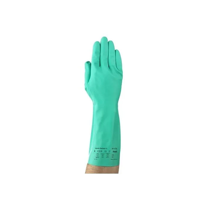 Ansell Solvex 37-175 Chemical Protective Glove, Case of 144 Pairs