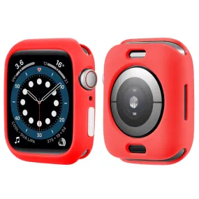 Apple Watch (41mm) candy color button TPU cover - Red / White