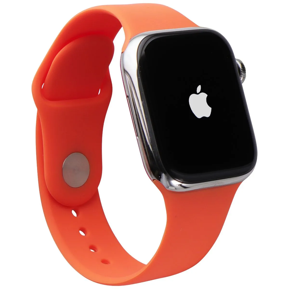 Apple Watch HERMES Series 7 (GPS   LTE) A2477 45mm Silver SS / Orange Sport Band