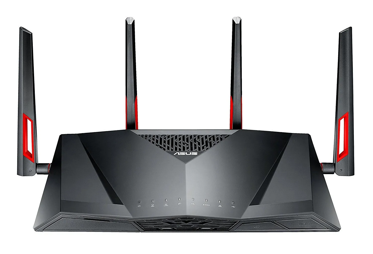 Asus Dsl-Ac88u Wireless Router Gigabit Ethernet Dual-Band (2.4 Ghz / 5 Ghz) Black, Red