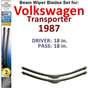 Beam Wiper Blades for 1987 Volkswagen Transporter (Set of 2)