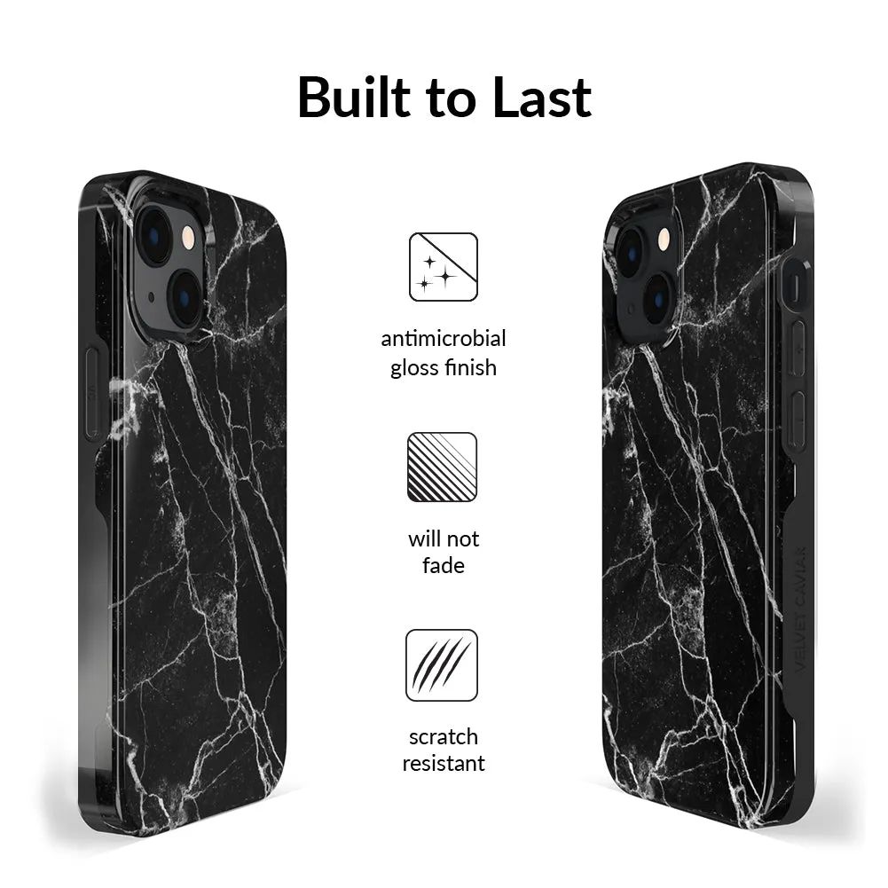 Black Marble iPhone Case