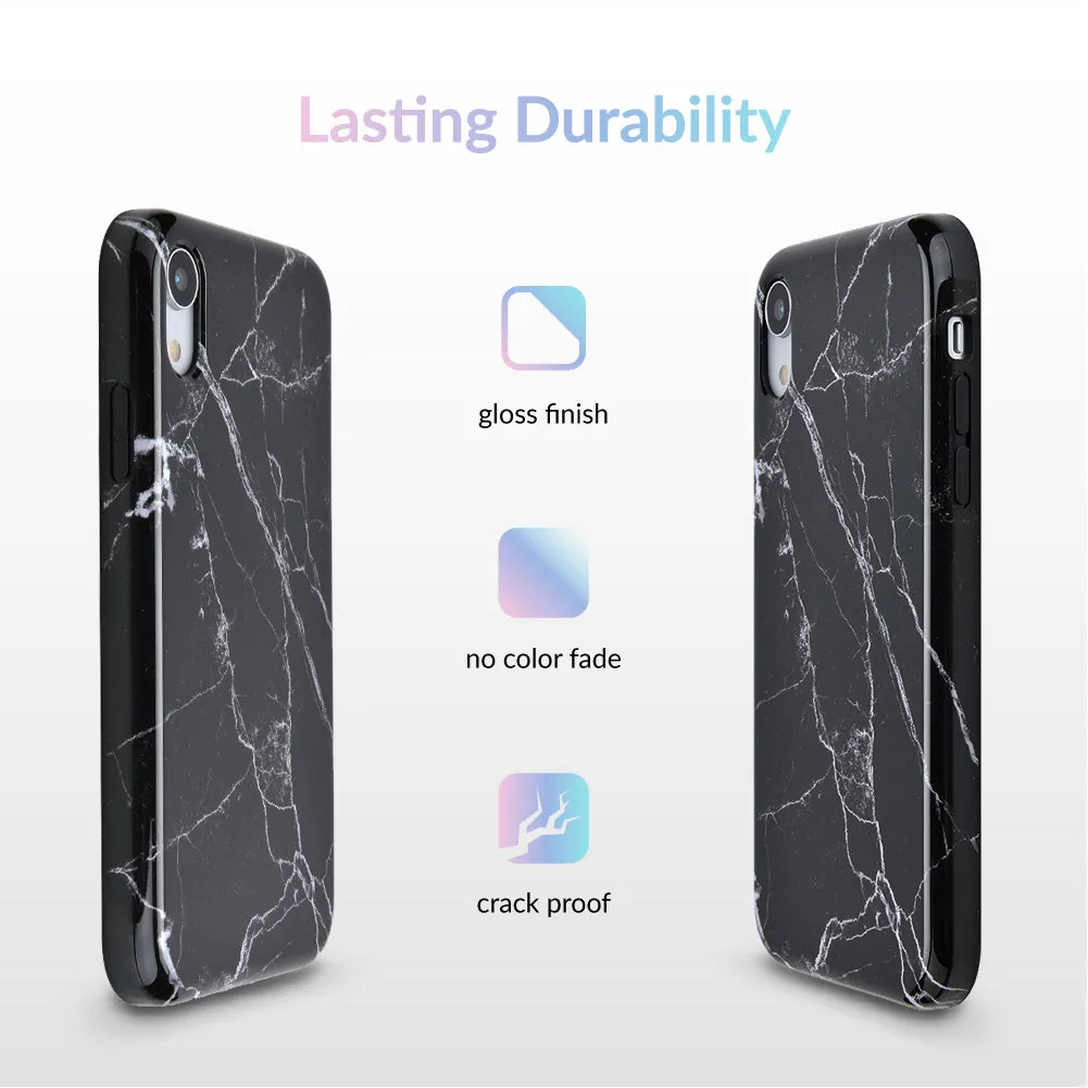 Black Marble iPhone Case