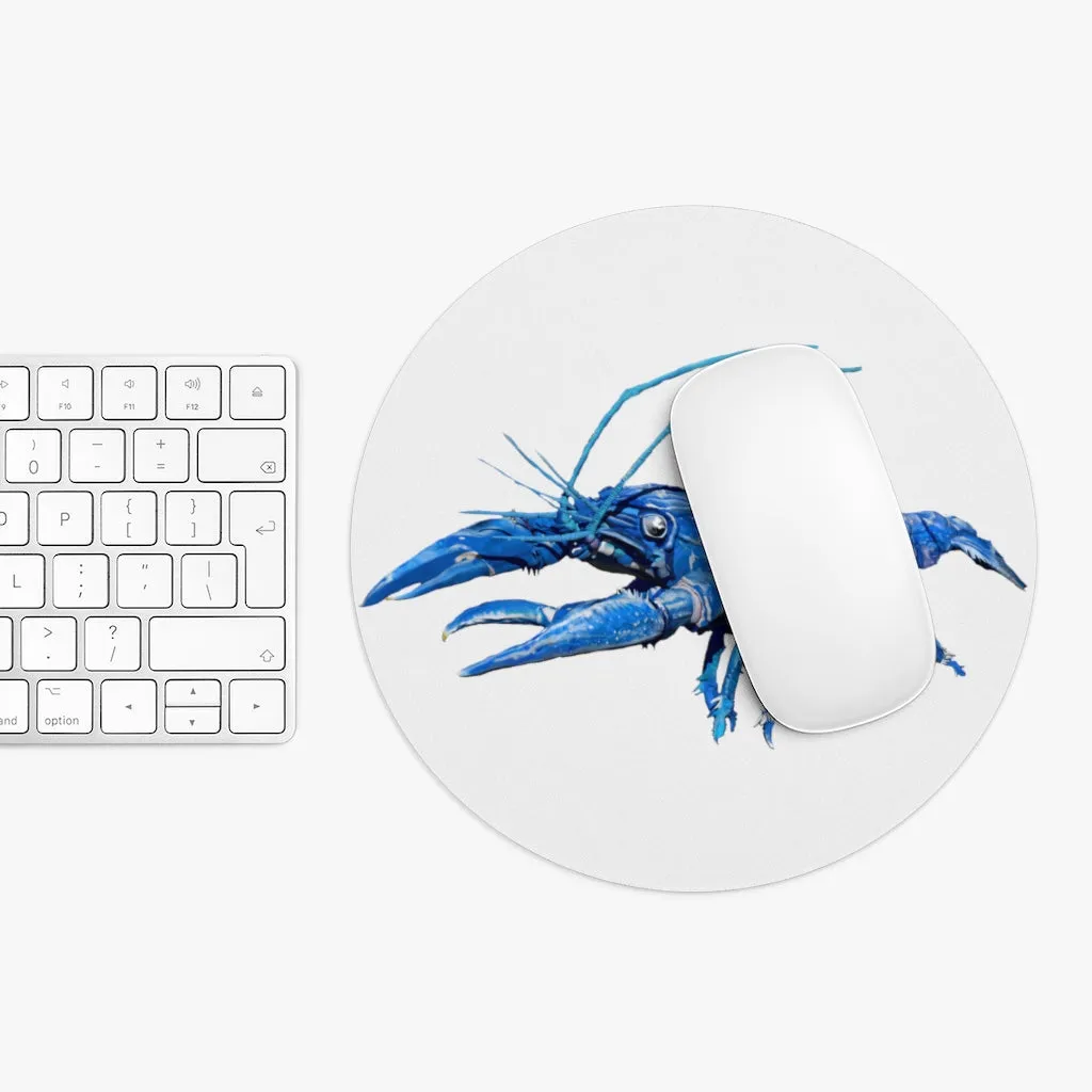 Blue Crawfish Mouse Pad