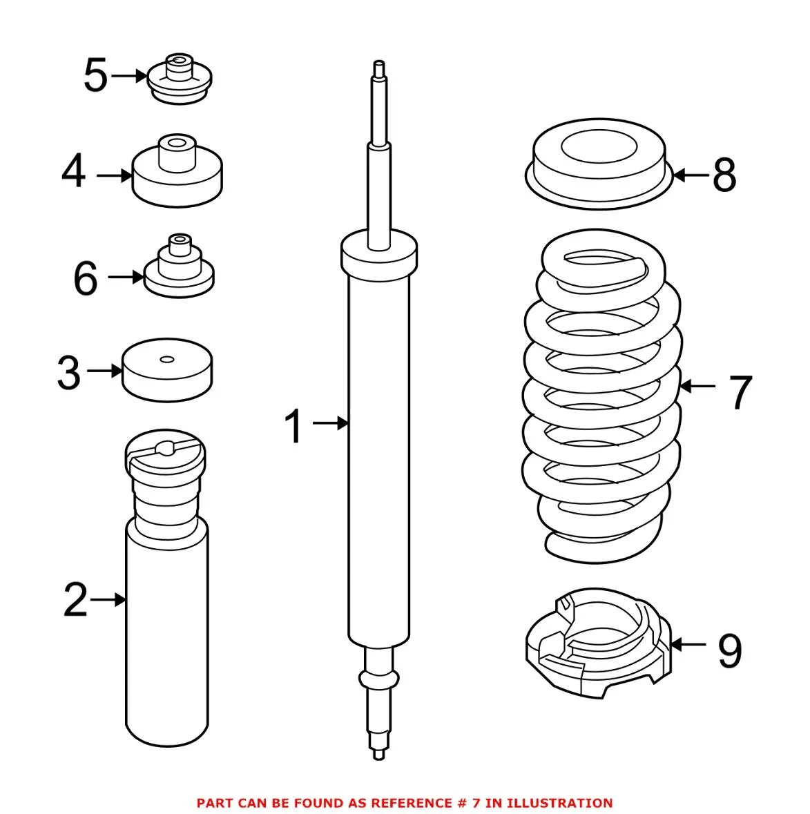 BMW Coil Spring – Rear 33536767339