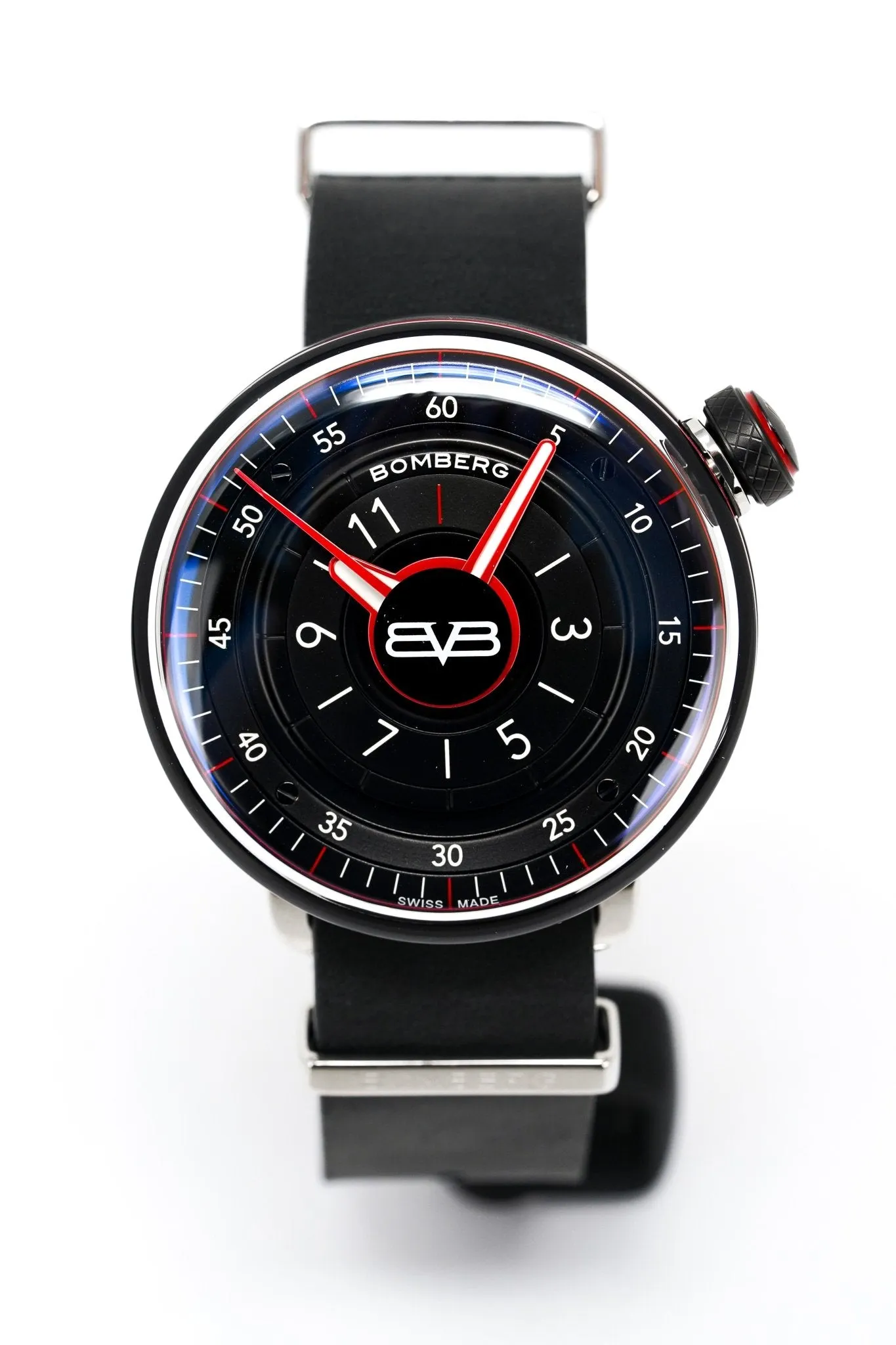 Bomberg Men's Watch BB-01 Black PVD Red CT43H3PBA.01-1.9