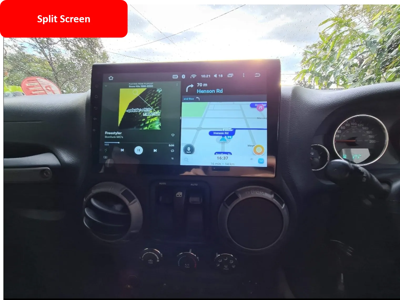 Car Dealz 11" Android 12.0 Toyota Land Cruiser Prado 120 2002 - 2009 For Tesla style screen In Dash Plus OEM Fascia