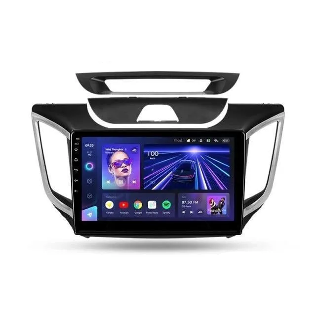 Car Dealz Elite 4G Data Model 10.2" Android 12.0 For Hyundai Creta IX25 2015-2019 In Dash Plus OEM Fascia