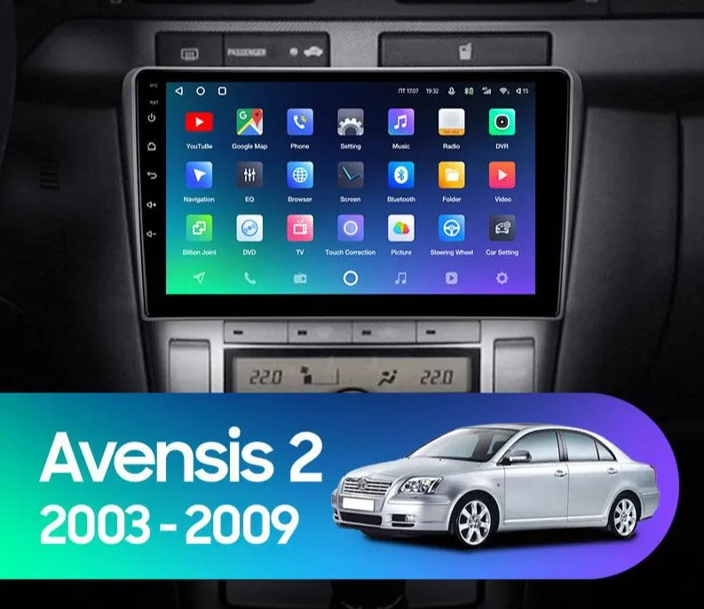 Car Dealz Premium Advanced 4G Data Model 10.2" Android 12.0 For Toyota Avensis T250 2 II 2003 - 2009