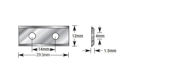 CNC Insert Knife | 30 x 12 x 1.5mm | SCK-30 | 738685343302