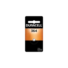 D364BPK09 Duracell, D364, Button Battery, 1.55 V, Silver Oxide, 1PK