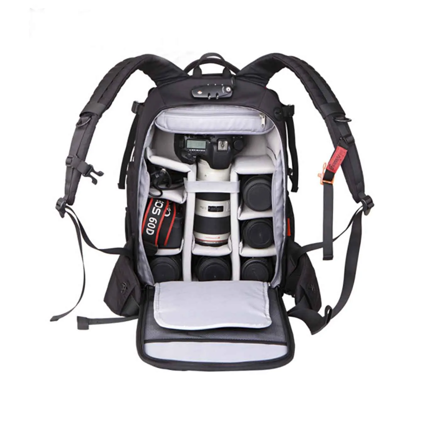 Eirmai Waterproof Camera Backpack Photography Bag with Tripod Compartment for Travel Photographers Videographers