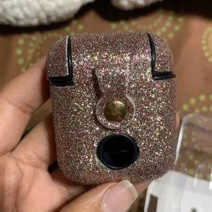 Exterior Glittery Air Pods Carrying Case