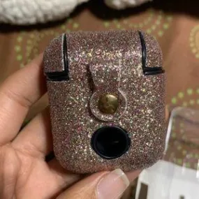 Exterior Glittery Air Pods Carrying Case