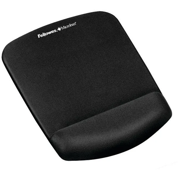 FELLOWES 9252001 PlushTouch(TM) Mouse Pad Wrist Rest with FoamFusion(TM) (Black)