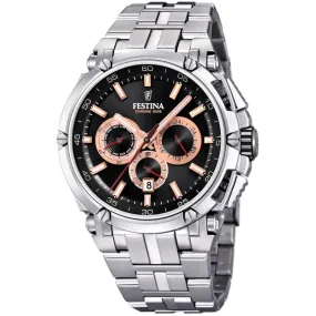 Festina Watch Black Chrono Bike Stainless Steel F20327-8