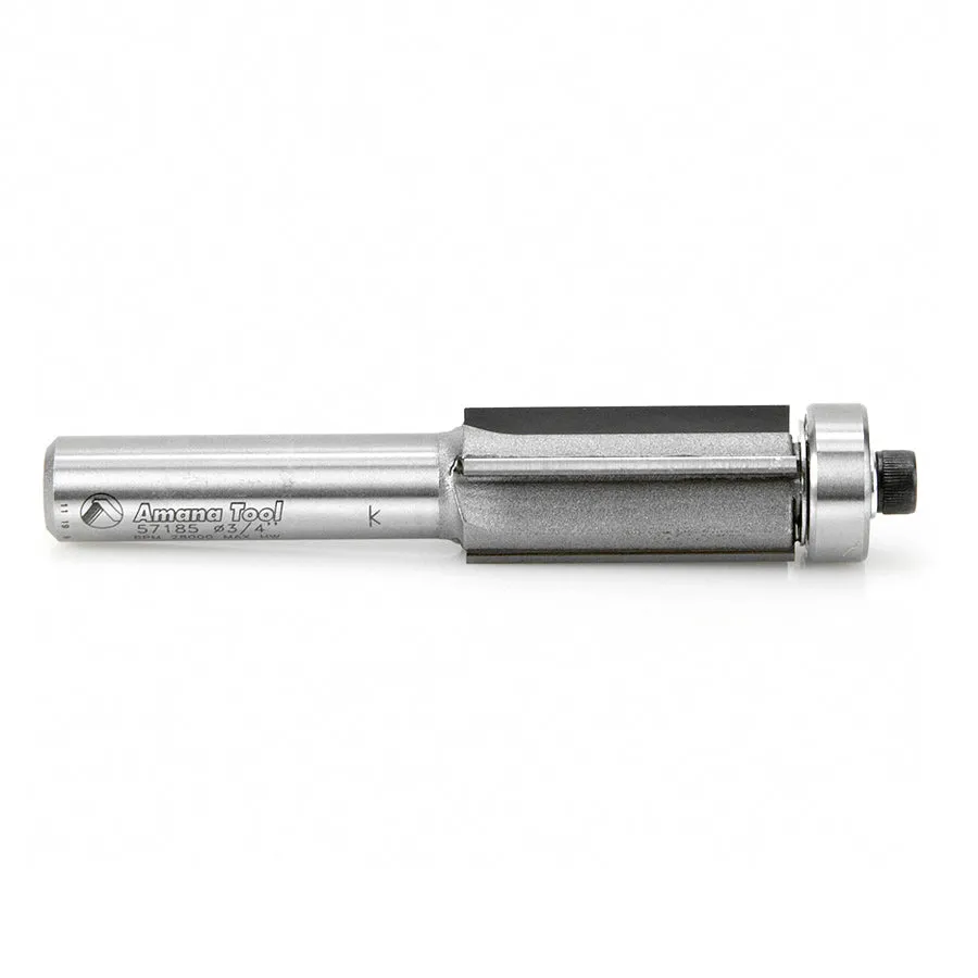 Flush Trim 4 Flute Router Bit | 3⁄4 Dia x 1 1⁄2 x 1⁄2" Shank | 57185 | 738685571859