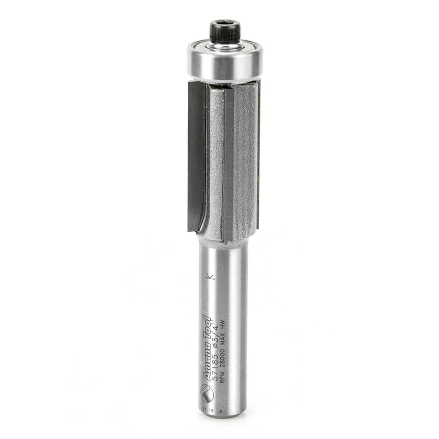 Flush Trim 4 Flute Router Bit | 3⁄4 Dia x 1 1⁄2 x 1⁄2" Shank | 57185 | 738685571859