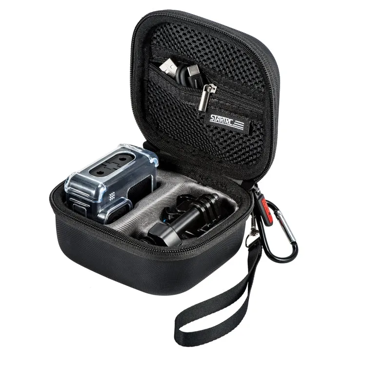 For GoPro Hero11 Black STARTRC Diamond Texture PU Leather Storage Bag (Black)