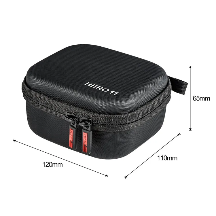 For GoPro Hero11 Black STARTRC Diamond Texture PU Leather Storage Bag (Black)